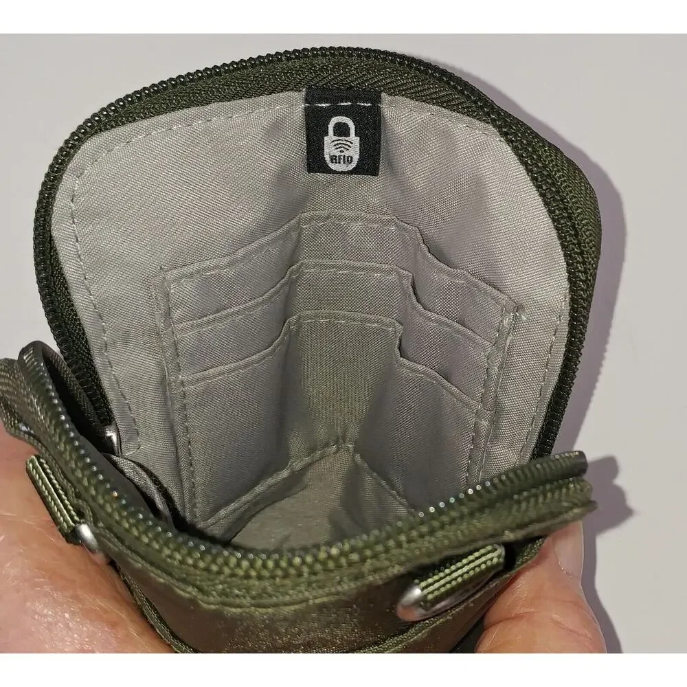 Baggallini Women's Dark Grey BG Wallet CROSSBODY Bag Water Resistant Purse